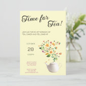 フローラクリスチャンティーパーティの招待状 招待状 (スタンド正面)