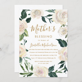 フローラクリスチャン母とベビー賛美のパーティー 招待状