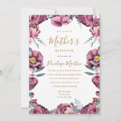 フローラクリスチャン母とベビー賛美のパーティー 招待状 (正面)