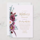 フローラクリスチャン母とベビー賛美のパーティー 招待状 (正面)