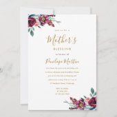 フローラクリスチャン母とベビー賛美のパーティー 招待状 (正面)
