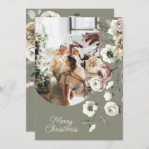 フローラクリスマスの休日の写真パーソナライズされた