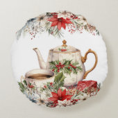 フローラクリスマスアフタヌーンティーホリデー ラウンドクッション (裏面)