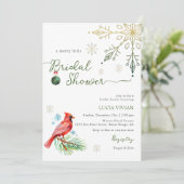 フローラクリスマスウィンターメリーリトルブライダルシャワー 招待状 (スタンド正面)