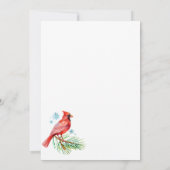 フローラクリスマスウィンターメリーリトルブライダルシャワー 招待状 (裏面)