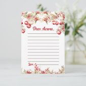 フローラクリスマスカプセルノートメッセージカード サンキューカード (スタンド正面)