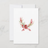 フローラクリスマスカプセルノートメッセージカード サンキューカード (裏面)