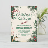 フローラクリスマスカラオケパーティー 招待状 (スタンド正面)