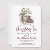 フローラクリスマスティーパーティー 招待状 (正面)
