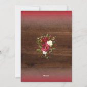 フローラクリスマスハッピーニューイヤーウッド4写真 シーズンカード (裏面)