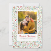 フローラクリスマスパターン写真 シーズンカード (正面)
