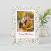 フローラクリスマスパターン写真 シーズンカード (スタンド正面)