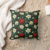 フローラクリスマスパターン クッション (ブランケット)