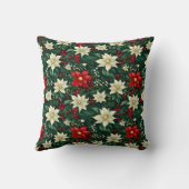 フローラクリスマスパターン クッション (裏面)