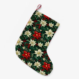 フローラクリスマスパターン スモールクリスマスストッキング