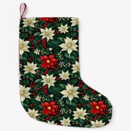 フローラクリスマスパターン スモールクリスマスストッキング