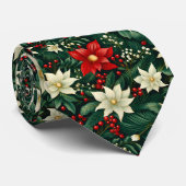 フローラクリスマスパターン ネクタイ (ロール)