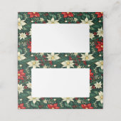 フローラクリスマスパターン プレイスカード (外部開封)