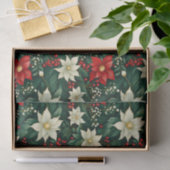 フローラクリスマスパターン 薄葉紙 (ギフト)