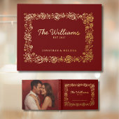 フローラクリスマスフォイルゲストブックフォトゲストブック ゲストブック