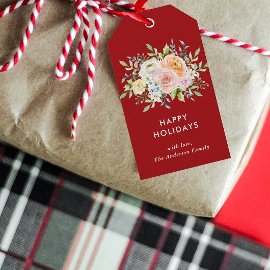 フローラクリスマスブーケ ギフトタグ