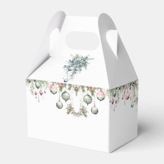 フローラクリスマスベビーシャワーパーティー特典ボックス フェイバーボックス (裏面サイド)