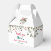 フローラクリスマスベビーシャワーパーティー特典ボックス フェイバーボックス (正面サイド)