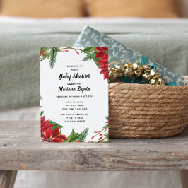 フローラクリスマスベビーシャワー招待状 招待状