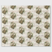 フローラクリスマスベルシートミュージックラッピング紙 ラッピングペーパー (フラット)