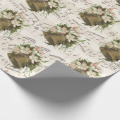 フローラクリスマスベルシートミュージックラッピング紙 ラッピングペーパー (角)