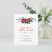 フローラクリスマスホリデーオープンハウスパーティー インビテーションポストカード (スタンド正面)