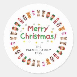 フローラクリスマスリースファミリー名 ラウンドシール