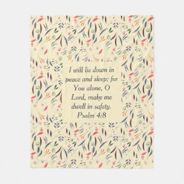 フローラクリーム |平和スリープの安全性 |クリスチャン フリースブランケット