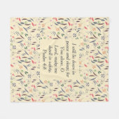 フローラクリーム |平和スリープの安全性 |クリスチャン フリースブランケット (正面(横))