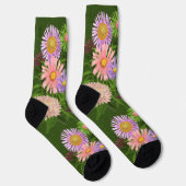 フローラクルー用ソックスのピンクスター ソックス (右)