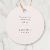 フローラクレストウォーターカラーモノグラム結婚ズ フェイバータグ (裏面)