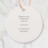 フローラクレストウォーターカラーモノグラム結婚ズ フェイバータグ (裏面)