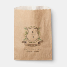 フローラクレストウォーターカラーモノグラム結婚ズ フェイバーバッグ