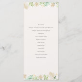 フローラクレストウォーターカラーモノグラム結婚ズ プログラム (裏面)