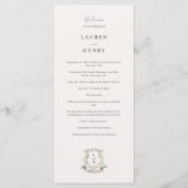 フローラクレストウォーターカラーモノグラム結婚ズ プログラム (正面)