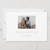 フローラクレストウォーターカラーモノグラム結婚ズ 招待状 (裏面)