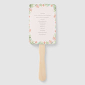 フローラクレストウォーターカラーモノグラム結婚式 プログラム ハンドファン (裏面)