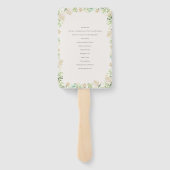 フローラクレストウォーターカラーモノグラム結婚式 プログラム ハンドファン (裏面)