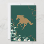 フローラクレストエメラルドグリーンチャロキンセアニェラガウン 招待状 (裏面)