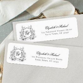 フローラクレストモノグラ結婚ム差出人住所 ラベル