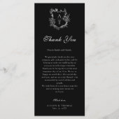 フローラクレストモ結婚ノグラム感謝座席表 メニュー (正面)