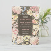 フローラクレヨン結婚アート 招待状 (スタンド正面)