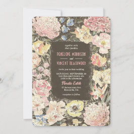 フローラクレヨン結婚アート 招待状