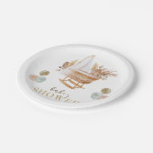フローラクレードル赤ちゃんシャワー秋 ペーパープレート (アングル)