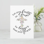 フローラクロスとクリスチャン引用文はよくカードを取得 招待状 (スタンド正面)